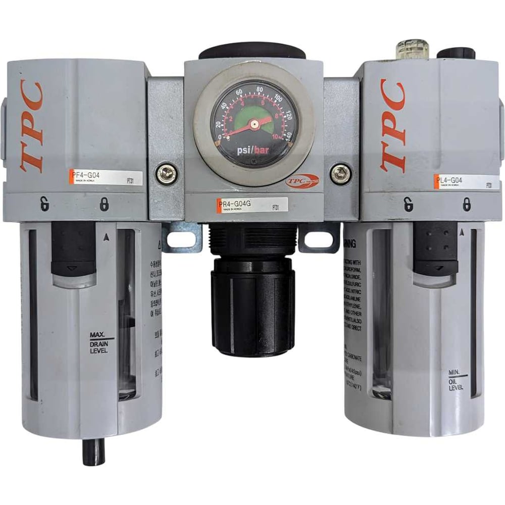 Изображение товара Блок подготовки воздуха CDC Pneumatics 1/2 20Мкм PC4-G04G для пневматики