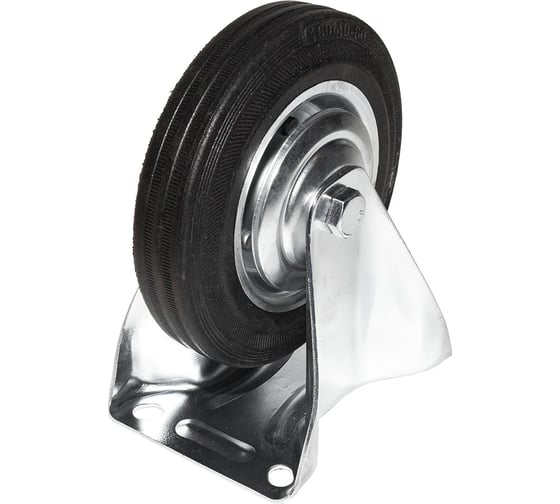 Изображение товара Опора колесная неповоротная SOBELL ф160 мм, нагрузка 145 кг, резина (FC 63) 037160