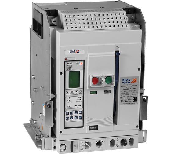 Изображение товара Выключатель автоматический КЭАЗ OptiMat A-800-S1-3P-50-D-MR8.2-B-C2200-M2-P05-S2-06 366275