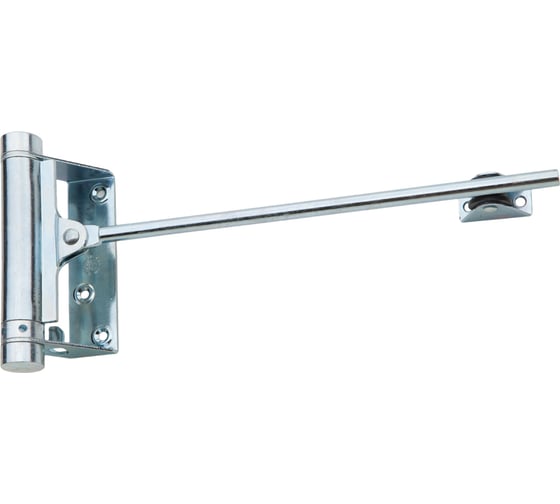 Изображение товара Дверной доводчик ALDEGHI LUIGI SPA стальной, пружинный, 125х300 мм, цвет: оцинкованная сталь, к-т: 1 шт + ключ с декоративными шурупами 115AZ003