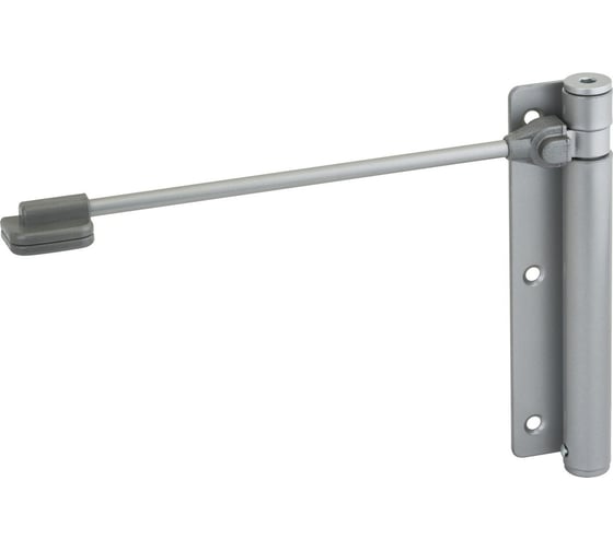 Изображение товара Дверной доводчик ALDEGHI LUIGI SPA правый, 170х39х225 мм, цвет: матовый хром, к-т: 1 шт + ключ с декоративными шурупами 114CS170D