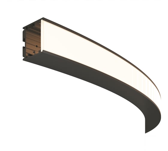 Изображение товара Радиусный профиль MAYTONI 35x35 Ø1500мм внешний 1/4 круга черный ALM-3535R-B-EX-90-1.5M ALM-3535R-B-EX-90°-1.5M