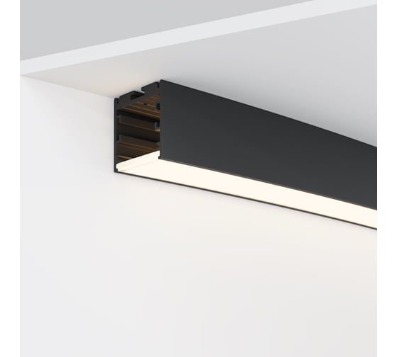 Изображение товара Радиусный профиль MAYTONI 35x35 Ø3000мм 1/8 круга черный ALM-3535R-B-D-45-3M ALM-3535R-B-D-45°-3M