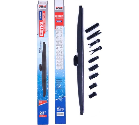 Изображение товара Щетка стеклоочистителя REDMARK 580 мм (зимняя) WINTER MULTICONNECTION 12 адаптеров RM95923