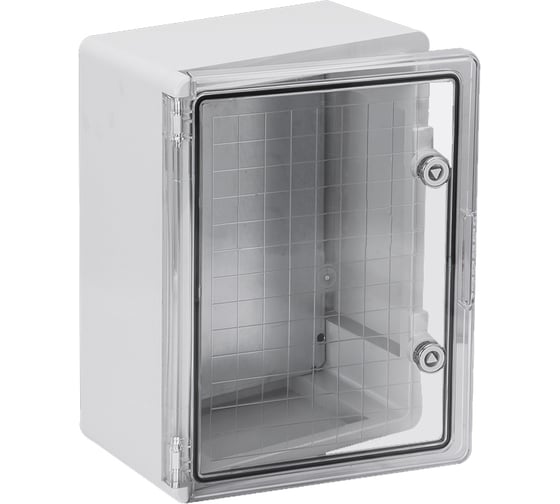 Изображение товара Корпус IEK ЩМПп пластиковый, 400х300х170мм, прозрачная дверь, УХЛ1, IP65 MKP92-N-403017-65