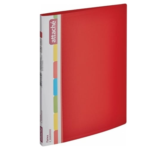 Изображение товара Папка 50 шт в упаковке Attache F611/07 с зажимом 17 мм красная 33179