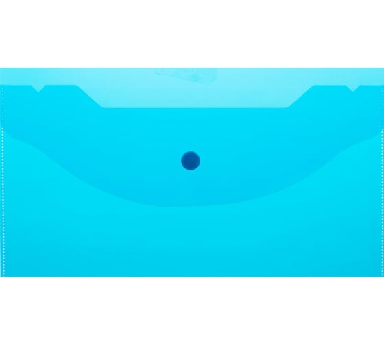 Изображение товара Папка-конверт Attache на кнопке А6 135x250 мм, 180 мкм, синий, 10 шт в упаковке 1019525