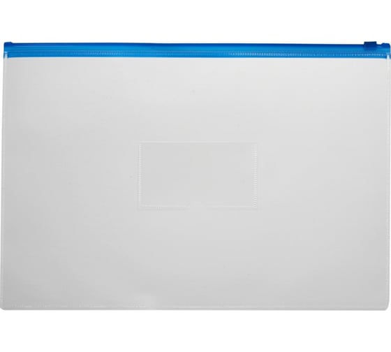 Изображение товара Папка-конверт 12 шт в упаковке Attache на молнии А5 синий 18388