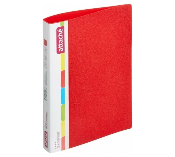 Изображение товара Пластиковая папка 30 шт в упаковке Attache на двух кольцах 25/32 мм А4 красный 07 639769