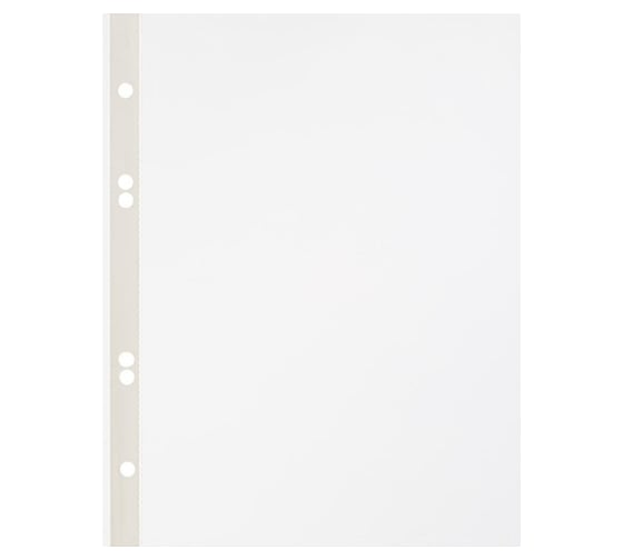 Изображение товара Папка Attache файл-вкладыш с боковой перфорацией А5, 30 мкм 100 шт в упаковке 73603