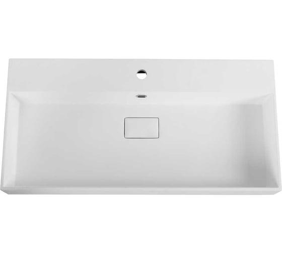 Изображение товара Раковина из искусственного мрамора Cezares Bianco, 91x45x11.5 см 50263