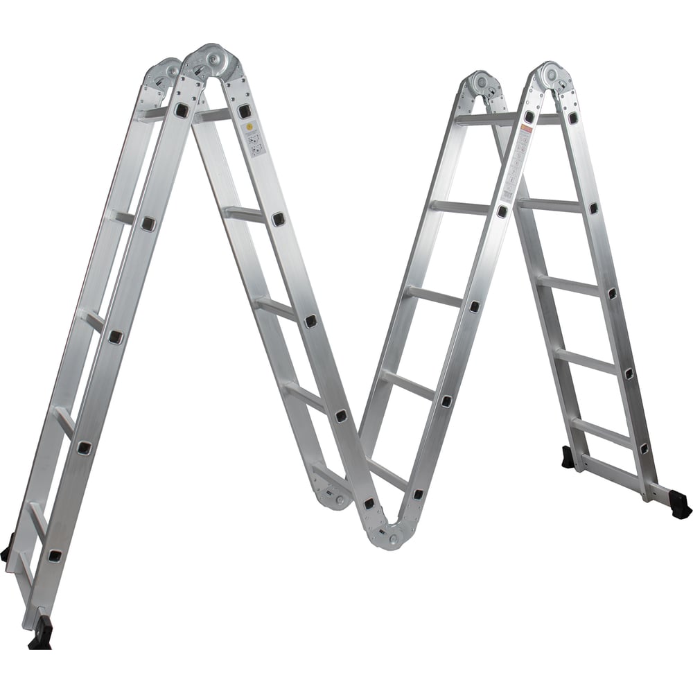 Изображение товара Лестница-трансформер ПОЛЕСАД 4*5 высота 5,7 м легкая алюминиевая бытовая