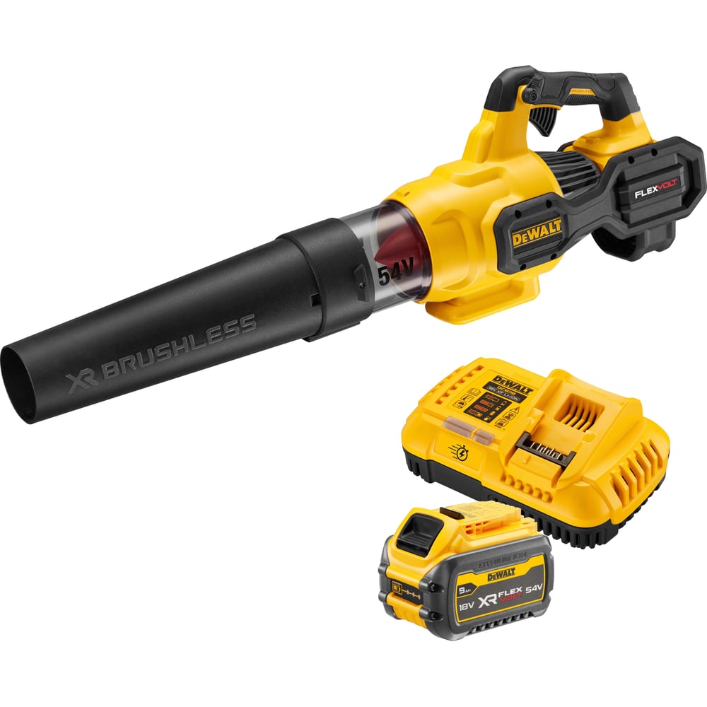 Аккумуляторная воздуходувка Dewalt DCMBA572x1, 54 В, 1019 м³/ч, с АКБ 3 Ач и ЗУ DCMBA572X1-QW