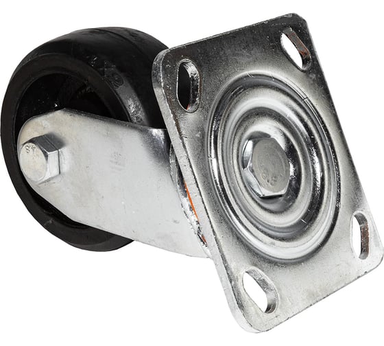 Изображение товара Опора колесная поворотная SOBELL ф100 мм, нагрузка 130 кг, резина (SCD 42) 097100