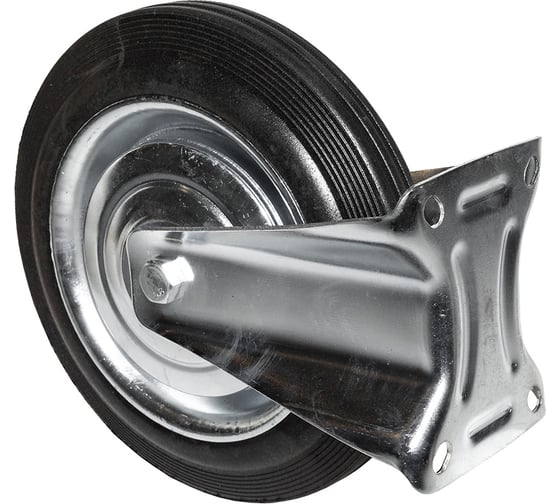 Изображение товара Опора колесная неповоротная SOBELL ф250 мм, нагрузка 210 кг, резина (FC 85) 037250