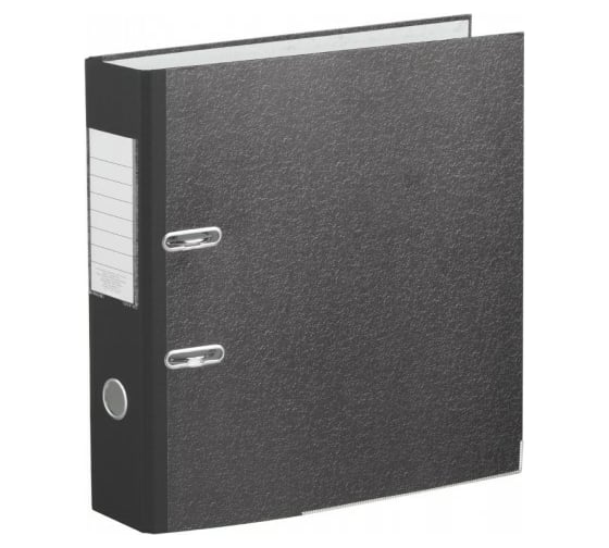 Изображение товара Папка-регистратор Attache 75 мм мрамор, металлический уголк, черный корешок 1057408