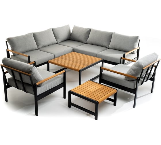 Изображение товара Лаунж зона из алюминия Joygarden MAYA L темный графит 41100/41101/41102/41103/41103/41104/41105