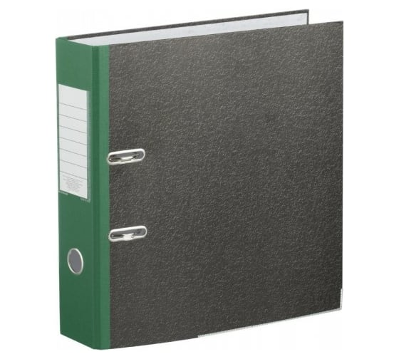 Изображение товара Папка-регистратор Attache 75 мм мрамор, металлический уголк, зеленый корешок 1057407