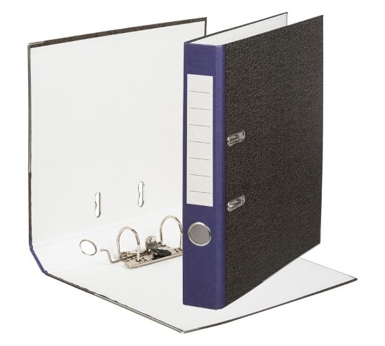 Изображение товара Папка-регистратор Attache Economy 50 мм мрамор с синим корешком, металлический уголок 1209131