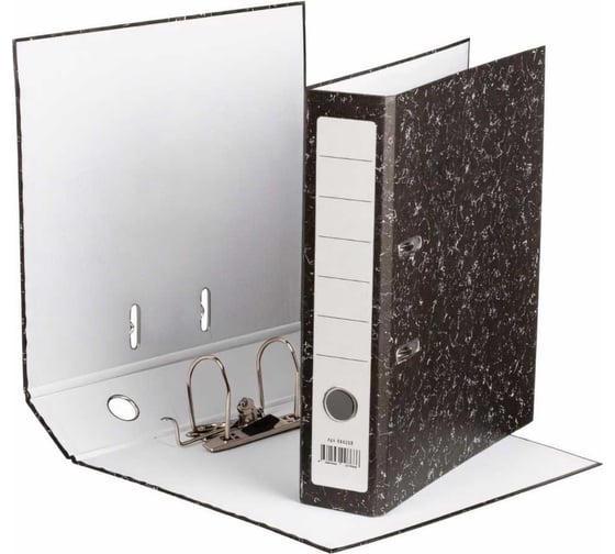 Изображение товара Папка-регистратор Attache Economy без металлического уголка бюджет 75 мм черно-белая 694258