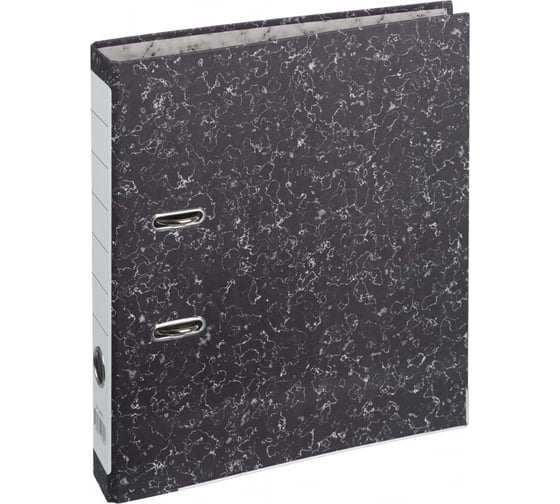 Изображение товара Папка-регистратор Attache 50 мм мрамор, черный фиксированный механизм 386651