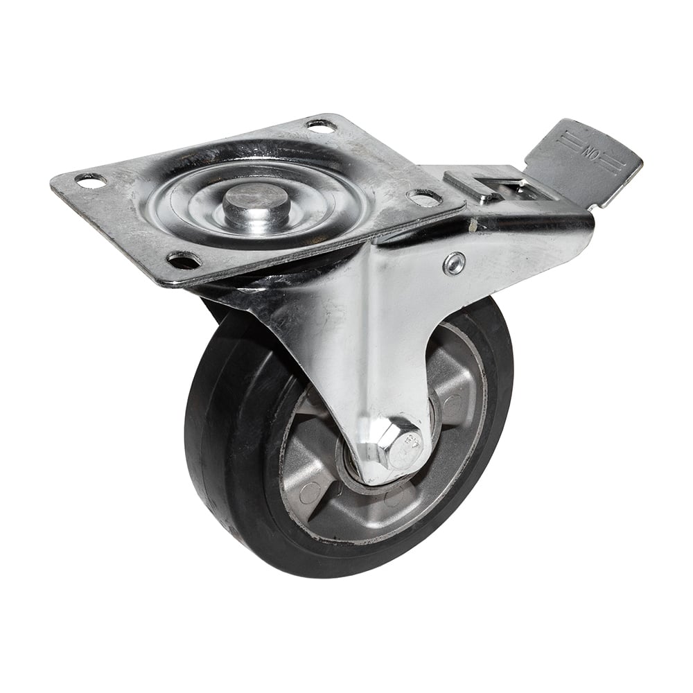 Изображение товара Опора колесная SOBELL Ф160хS50хH193 с тормозом для промышленности