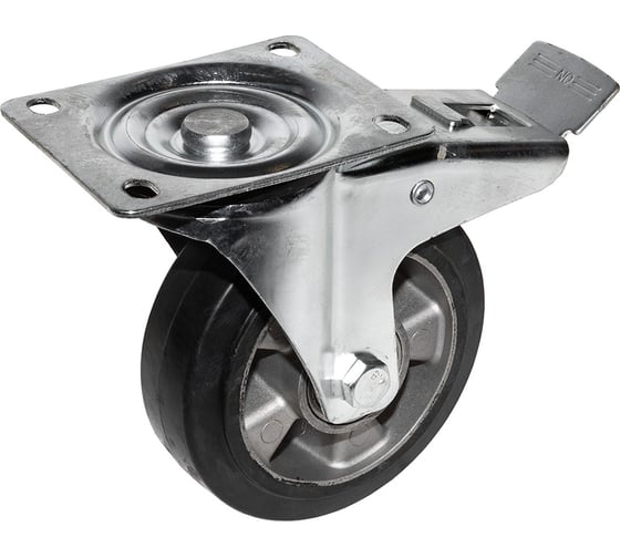 Изображение товара Опора колесная поворотная с тормозом SOBELL Ф160хS50хH193 () 496160
