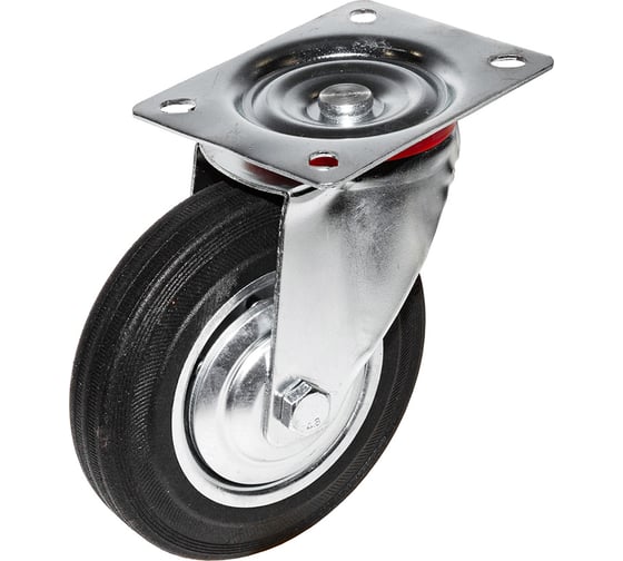 Изображение товара Опора колесная поворотная SOBELL ф160 мм, нагрузка 145 кг, резина (SC 63) 036160