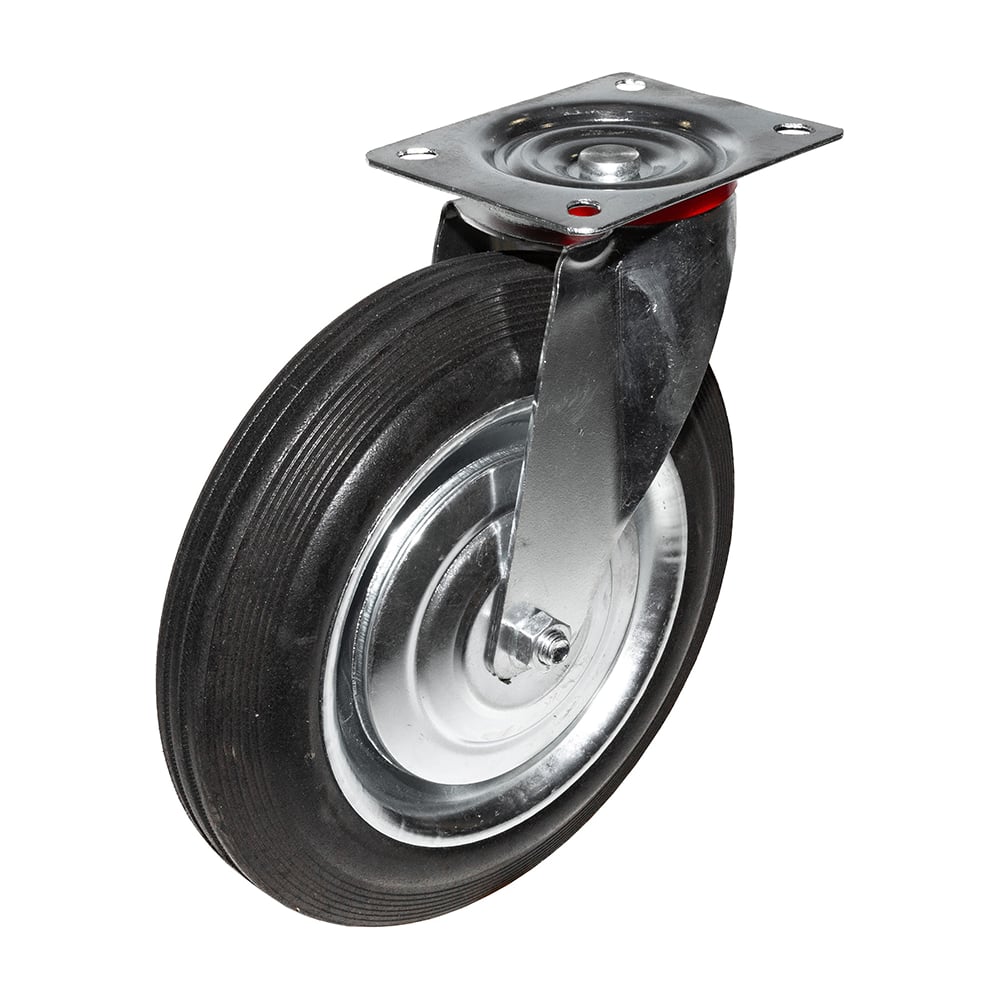 Изображение товара Поворотная колесная опора SOBELL ф250 мм нагрузка 210 кг резина промышленные