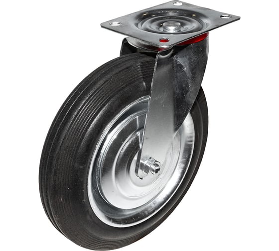 Изображение товара Опора колесная поворотная SOBELL ф250 мм, нагрузка 210 кг, резина (SC 85) 036250