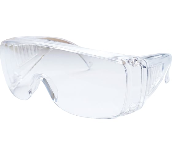 Изображение товара Очки защитные открытые SAMGRUPP поликарбонат прозрачные с боковой и верхней защитой, с вентиляцией SAMC-073004001