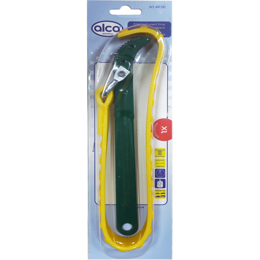 Изображение товара Съемник масляного фильтра с лентой-затяжкой Alca 441200 профессиональный