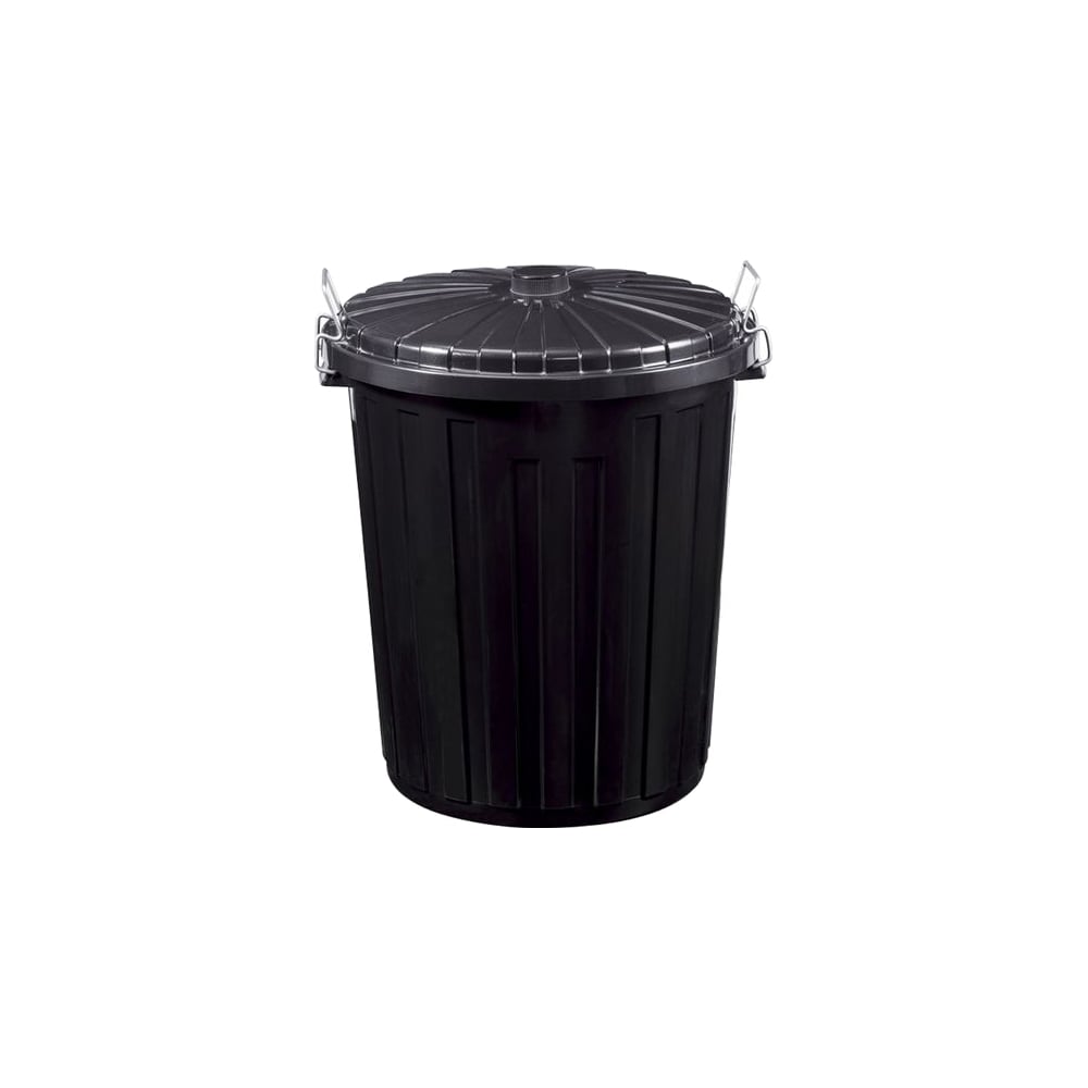 Изображение товара Мусорный бак Viatto 75 л VA-PBC75B с крышкой и ручкой для дома и офиса