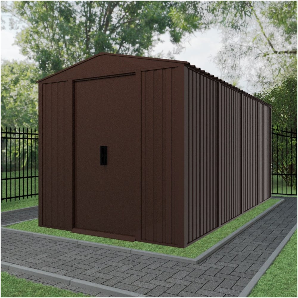 Изображение товара Хозблок сборно-разборный металлический СТЭП 2,024x4,260x2,080 м шоколадно-коричневый