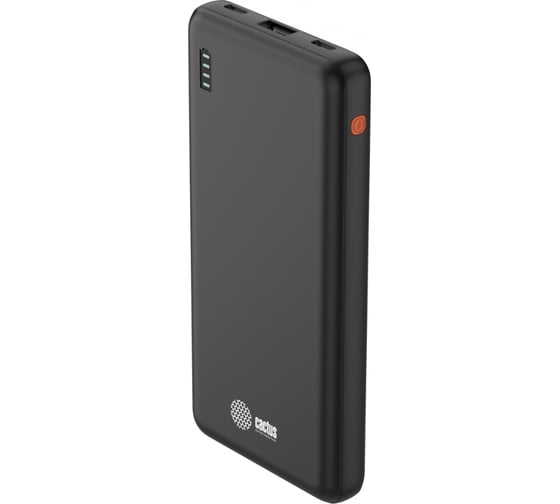 Изображение товара Мобильный аккумулятор CACTUS CS-PBFSAA-10000 10000mAh, 4.5A, USB-A/2xUSB-C, черный 2032363