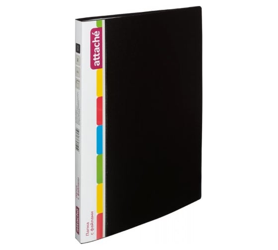 Изображение товара Файловая папка 40 шт в упаковке Attache KT-40/07 черная 50847