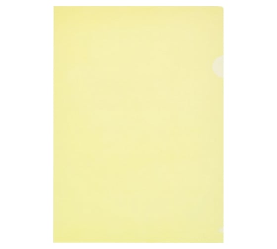 Изображение товара Папка-уголок Attache Economy E-100/123T п/э желтая 10 шт в упаковке 495375