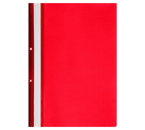 Изображение товара Пластиковая папка-скоросшиватель Attache А4 с перфорацией на корешке, красный, 10 шт в упаковке 495382
