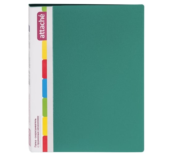 Изображение товара Папка-скоросшиватель 60 шт в упаковке Attache F612/07 с пружинным механизмом 17 мм зеленый 33054