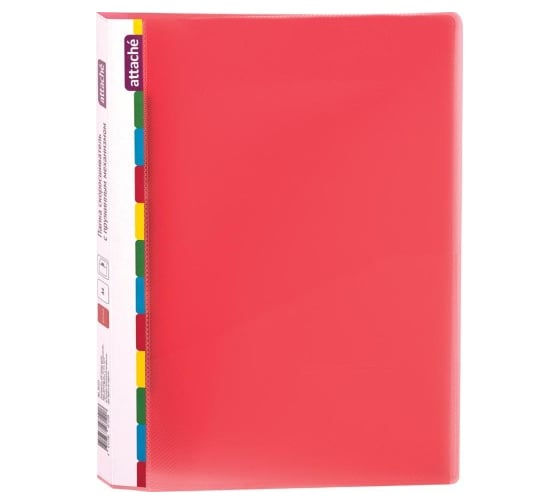 Изображение товара Папка-скоросшиватель 30 шт в упаковке Attache Diagonal с пружинным механизмом красный 391375