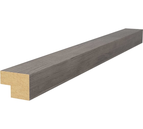 Изображение товара Торцевая рейка Cosca Decor 25x19x2750 мм, МДФ, дуб старинный светло-серый 00-00076260