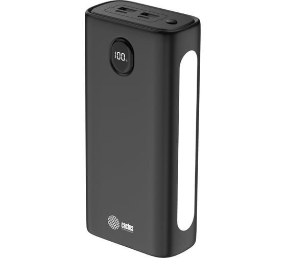Изображение товара Мобильный аккумулятор CACTUS CS-PBFSJA-30000 30000mAh, 4.5A, 2xUSB-A/USB-C, черный 2032372