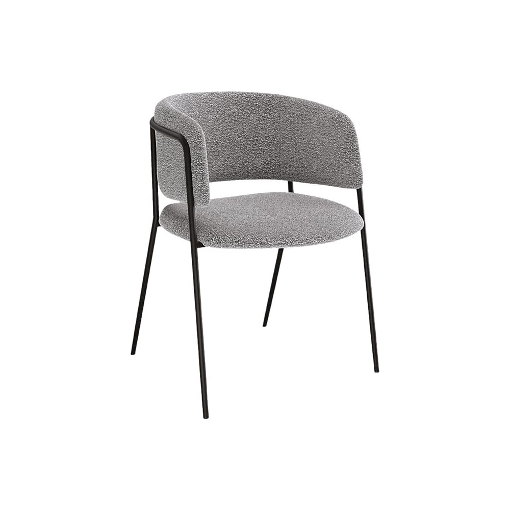 Изображение товара Комплект стульев KENNER 303SD черный и серый 2 шт современный дизайн