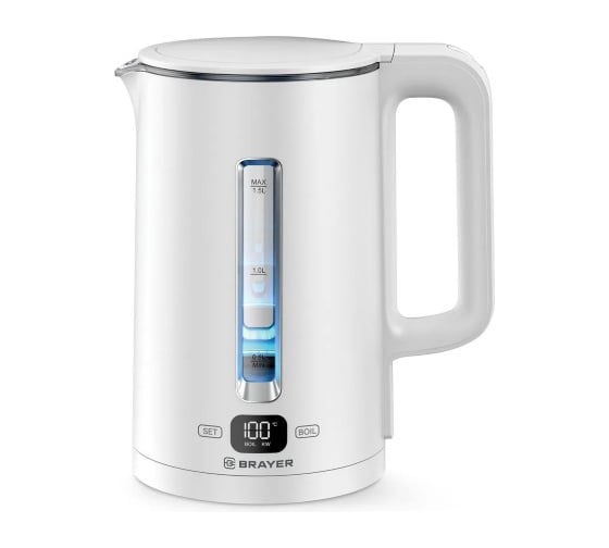 Изображение товара Чайник электрический BRAYER 6100BR Strix, 1500 Вт, 1,5 л, Cool Touch, cенсорно BR6100