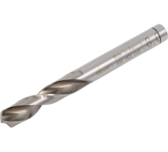 Изображение товара Сверло по металлу кобальтовое Alpen по точкам сварки, х-заточка, HSS-ECo 8.0x80 мм 33000800100