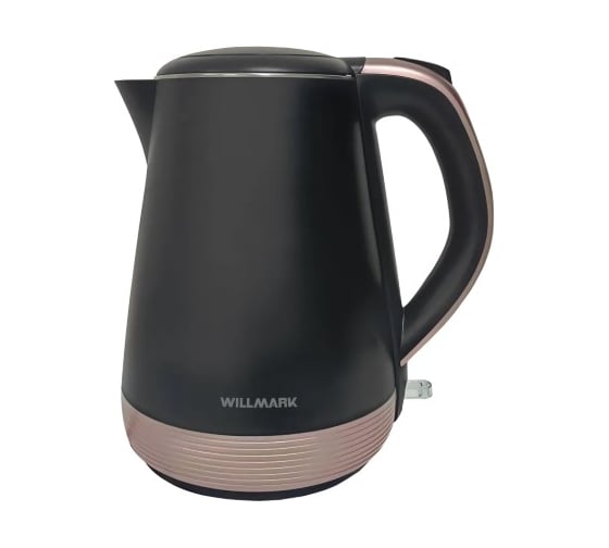 Изображение товара Чайник электрический Willmark WEK-1839PS 1.8 л, двойные стенки, эффект термоса, защита от перегрева, 2000 Вт черный 2002565