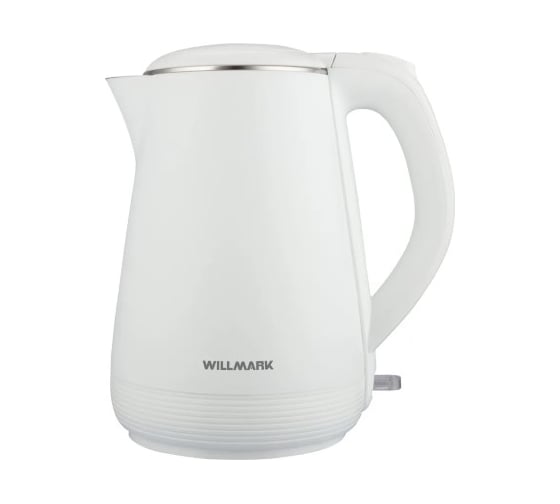 Изображение товара Чайник электрический Willmark WEK-1839PS 1.8 л, двойные стенки, эффект термоса, защита от перегрева, 2000 Вт белый 2002566