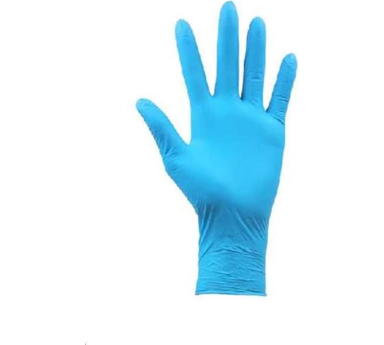 Изображение товара Нитриловые перчатки (20%) Master "OPTISAFE" голубые, р-р L, 100 шт 402-955