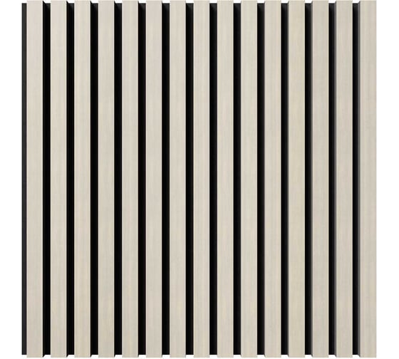 Изображение товара Акустическая панель Cosca Decor черный войлок, 600x600x21 мм, шпон дуб клэр светлый 00-00078920