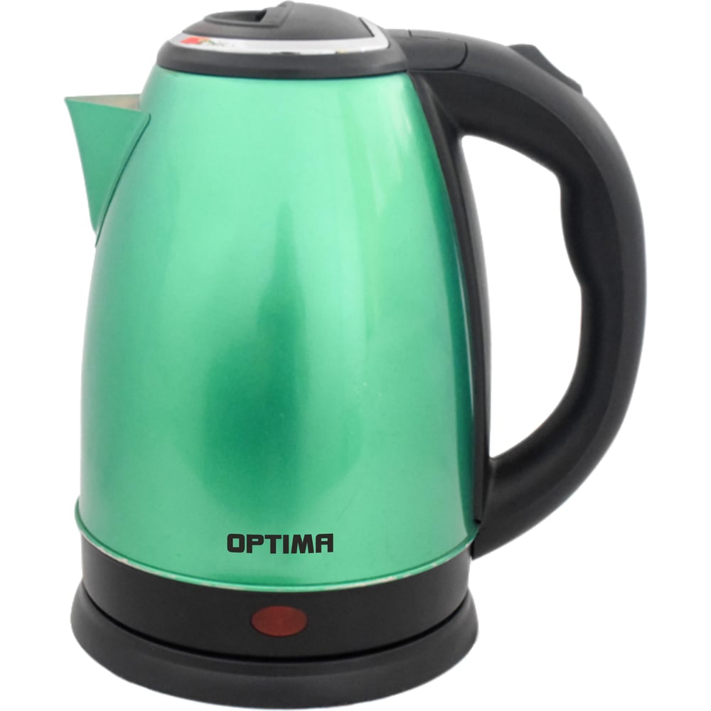 Изображение товара Электрический чайник OPTIMA EK-1808SS 1.8 л из нержавеющей стали зеленый